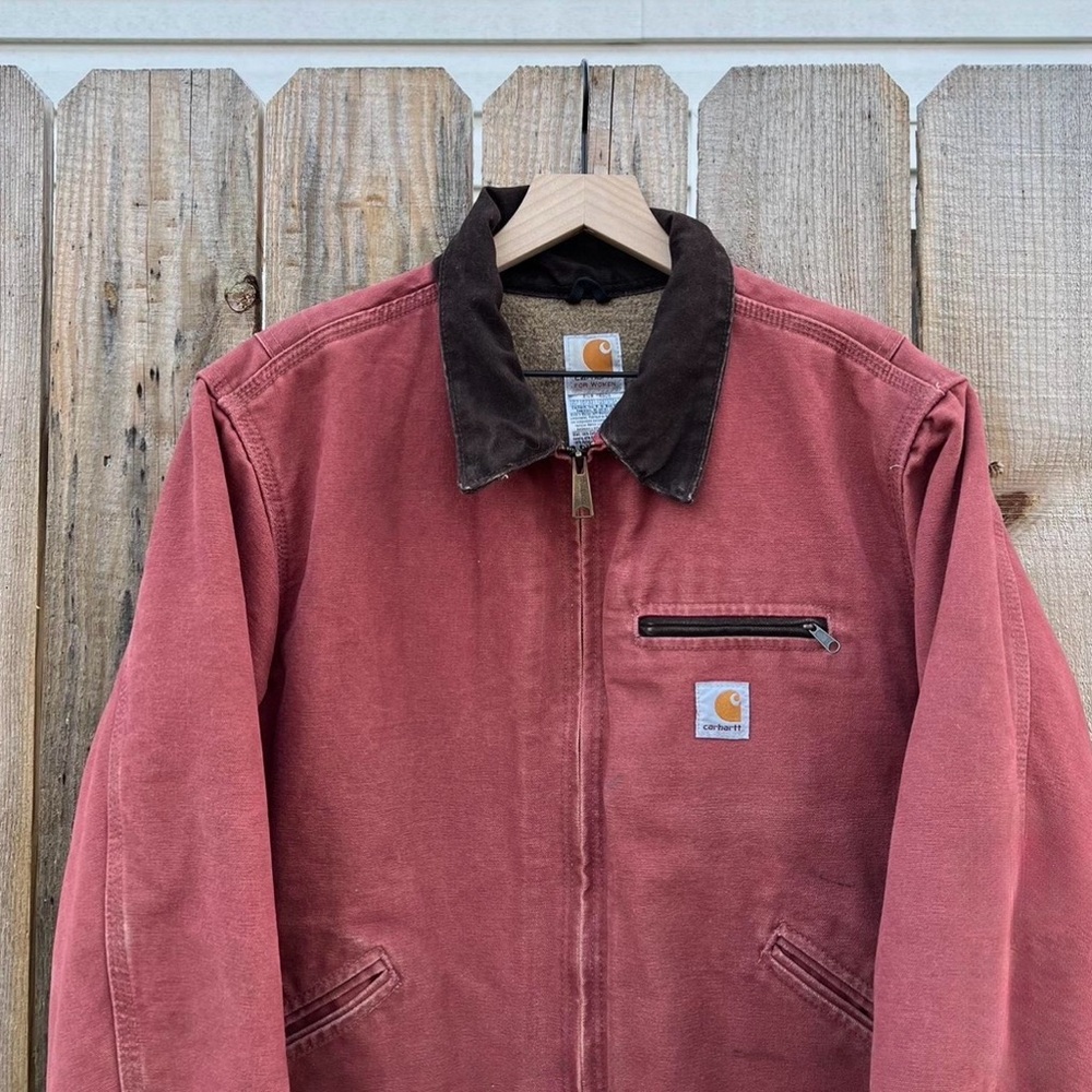 Vintage Pink Carhartt Detroit Jacket